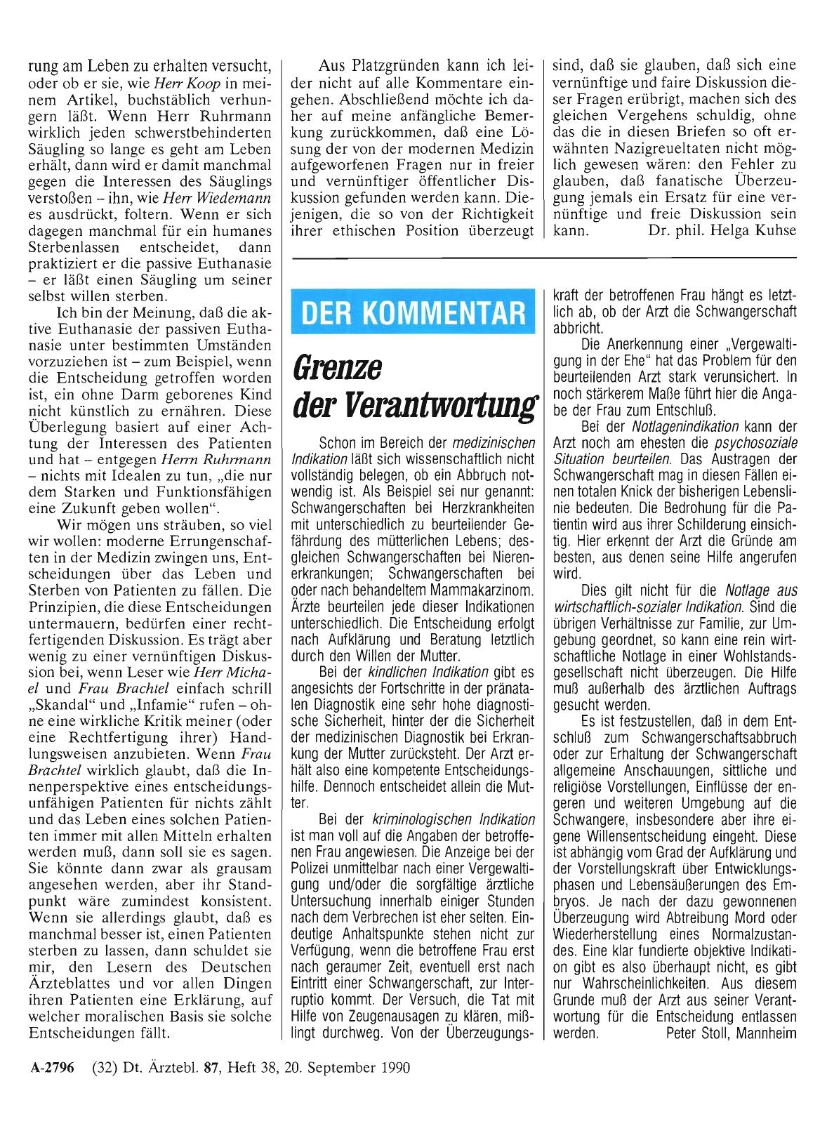 Vorschauseite 1: Grenze der Verantwortung