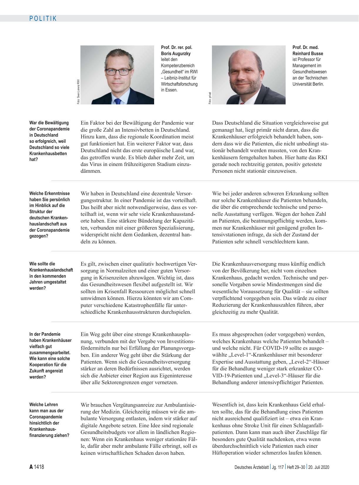 Vorschauseite 1: Das Interview