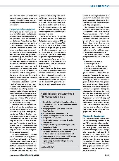 Vorschauseite 2: Frühgeburt als Syndrom: Kranke Lunge, schwächelnder IQ