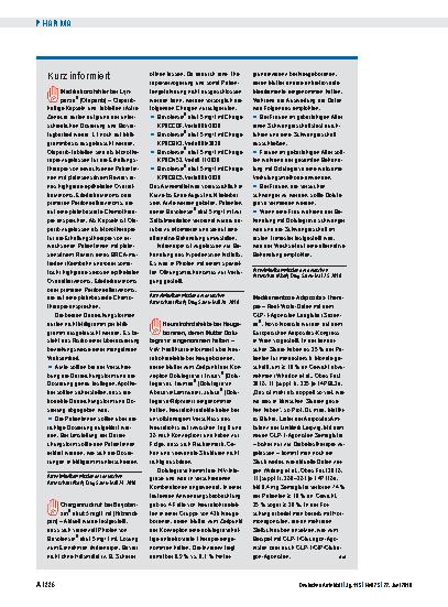 Vorschauseite 1: Kurz informiert