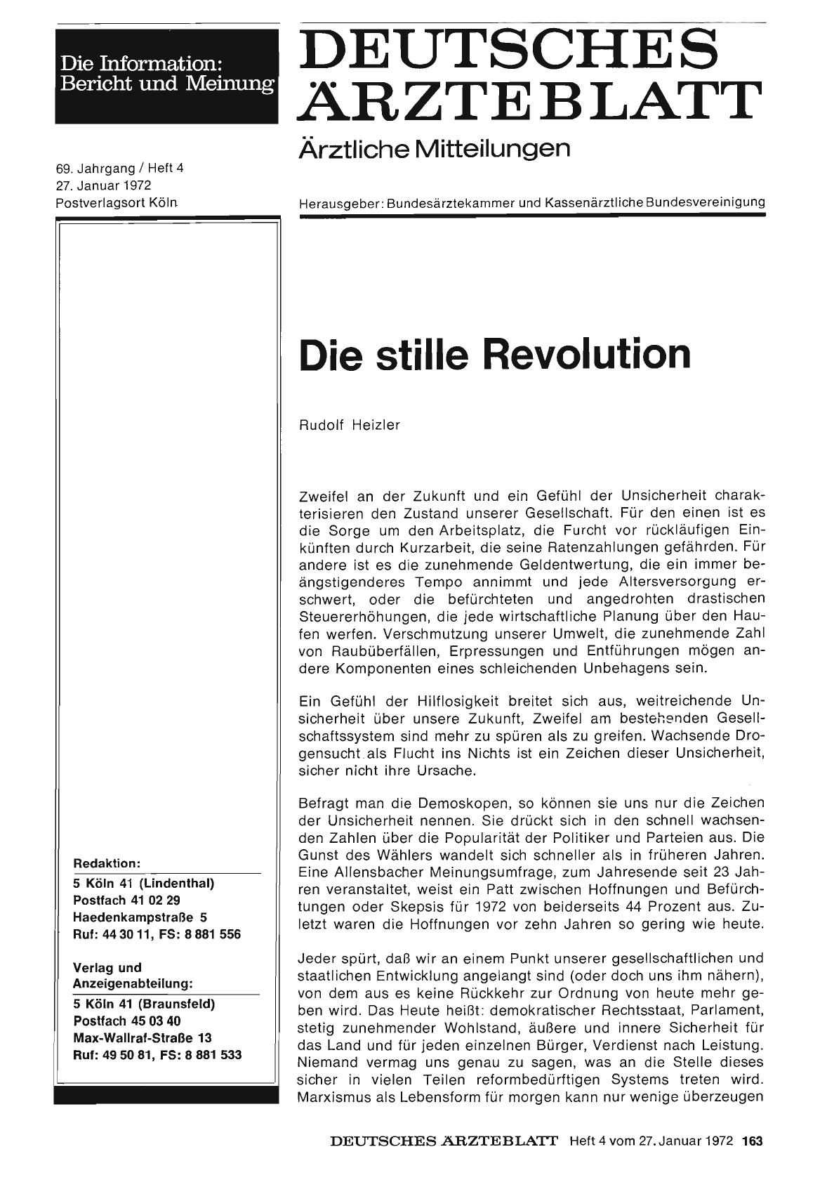 Vorschauseite 1: Die stille Revolution