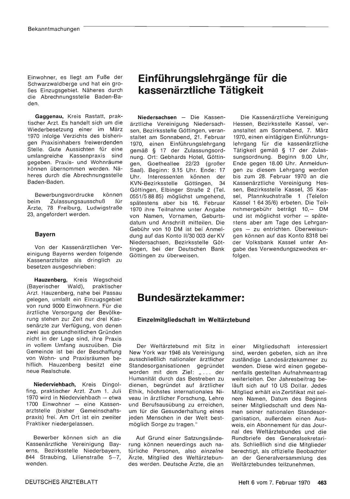 Vorschauseite 1: Einführungslehrgänge für die kassenärztliche Tätigkeit