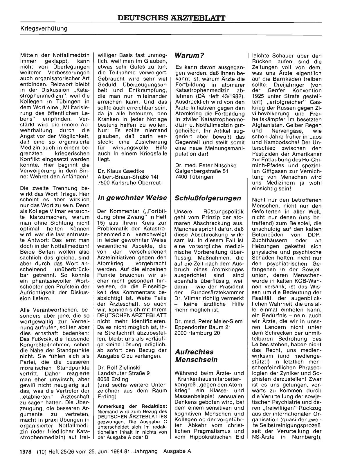 Vorschauseite 1: KRIEGSVERHÜTUNG: Warum?