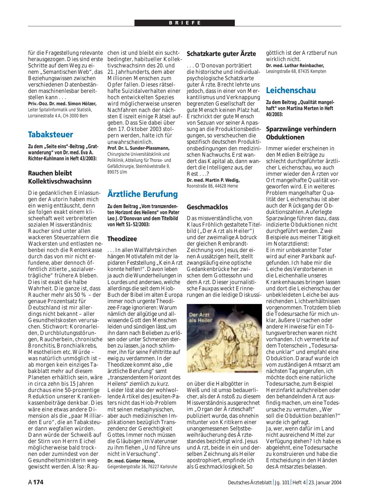 Vorschauseite 1: Leichenschau: Sparzwänge verhindern Obduktionen
