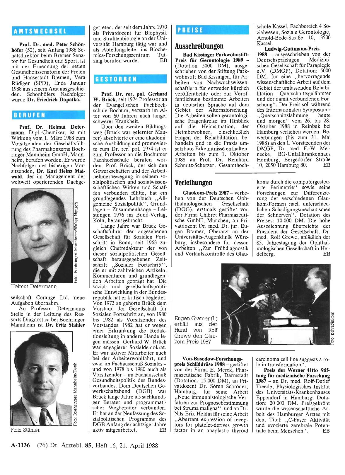 Vorschauseite 1: Amtswechsel