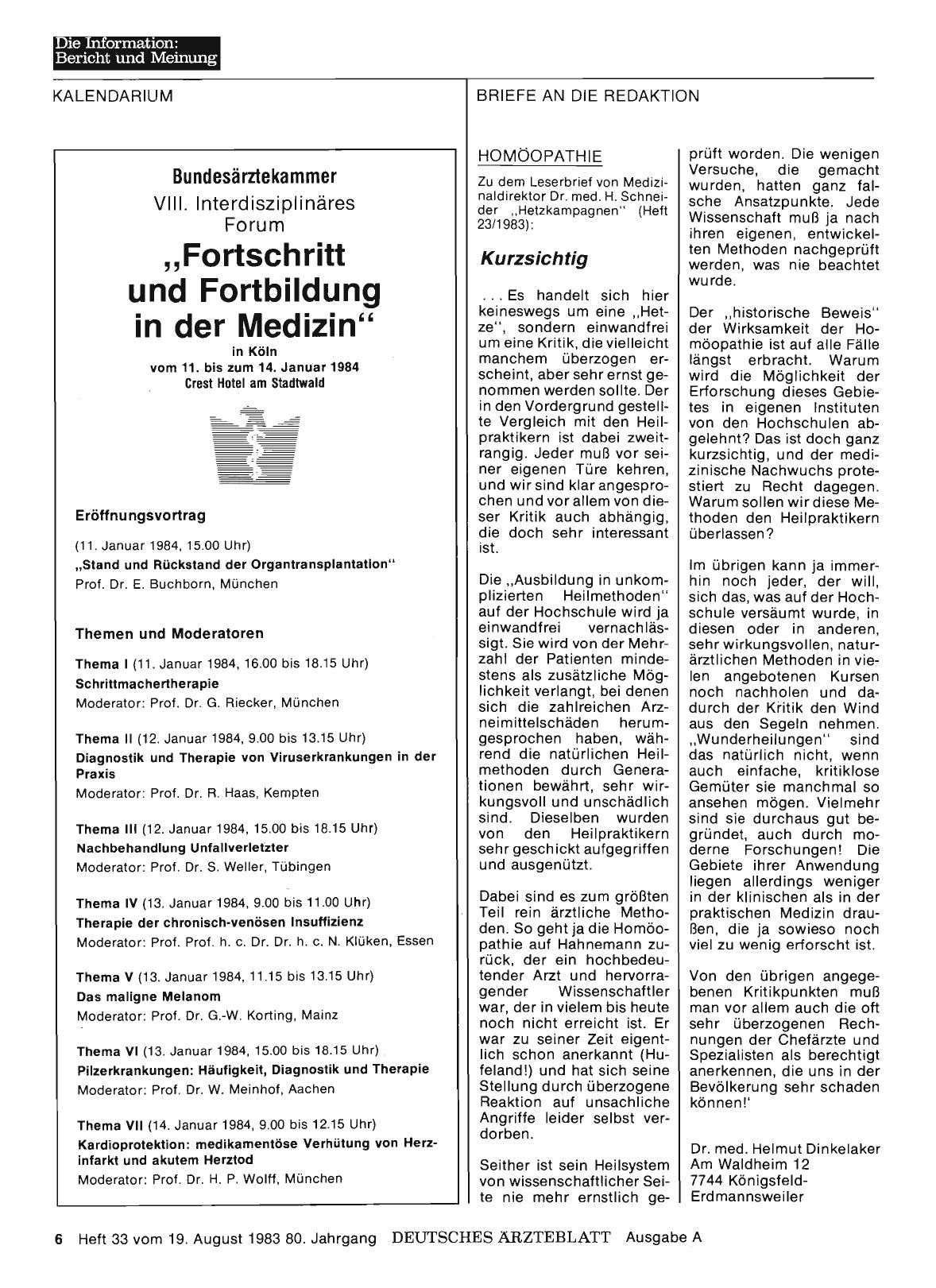 Vorschauseite 1: VIII. Interdisziplinäres Forum „Fortschritt und Fortbildung in der Medizin“