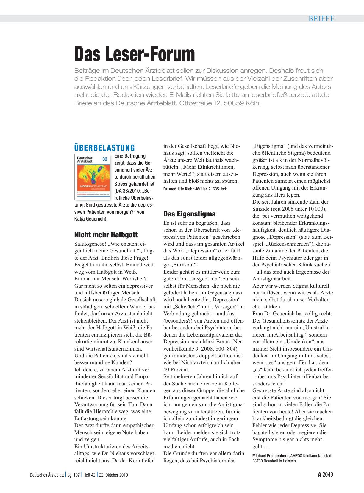 Vorschauseite 1: Überbelastung: Nicht mehr Halbgott