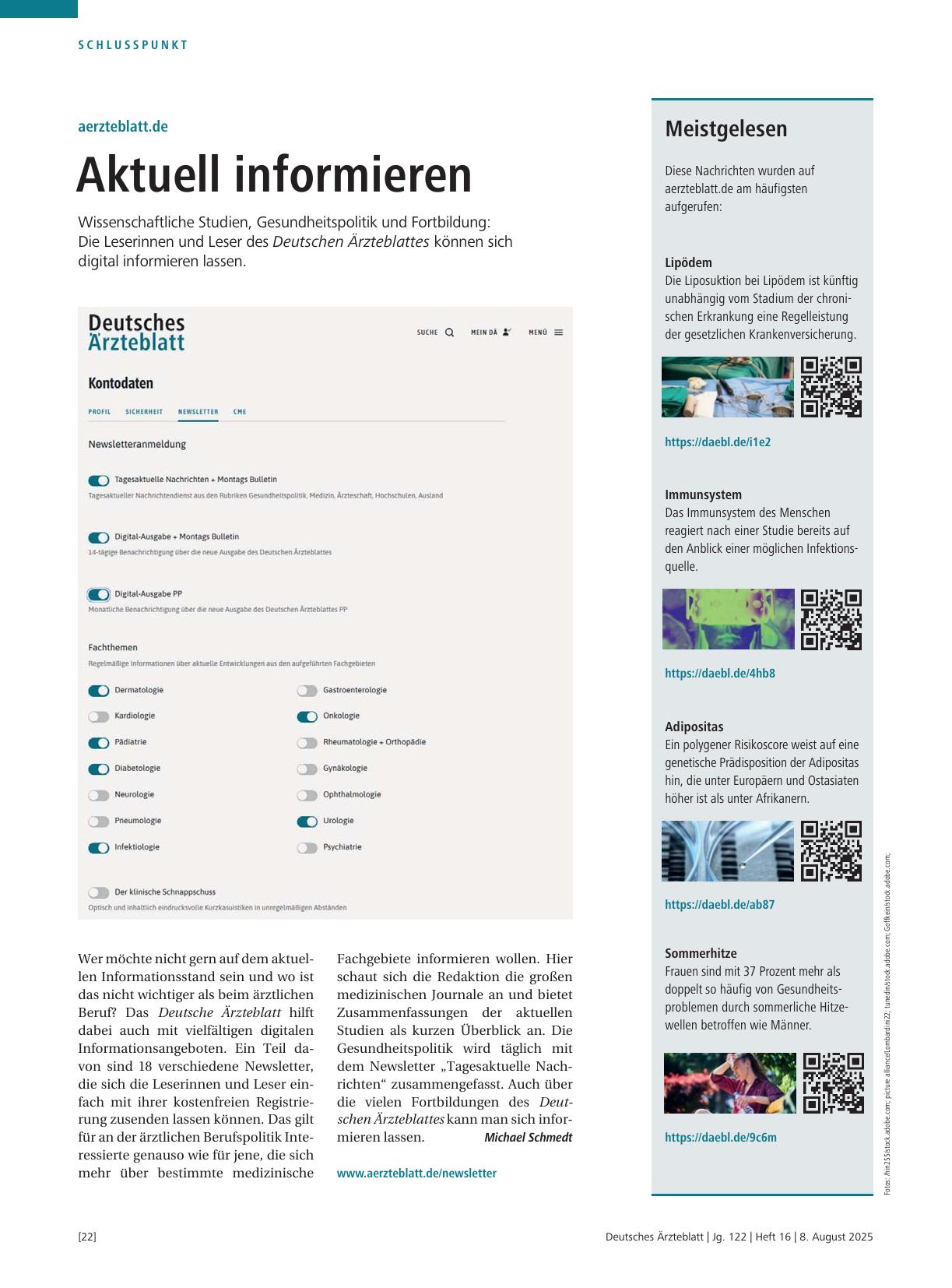 Vorschauseite 1: Meistgelesen
