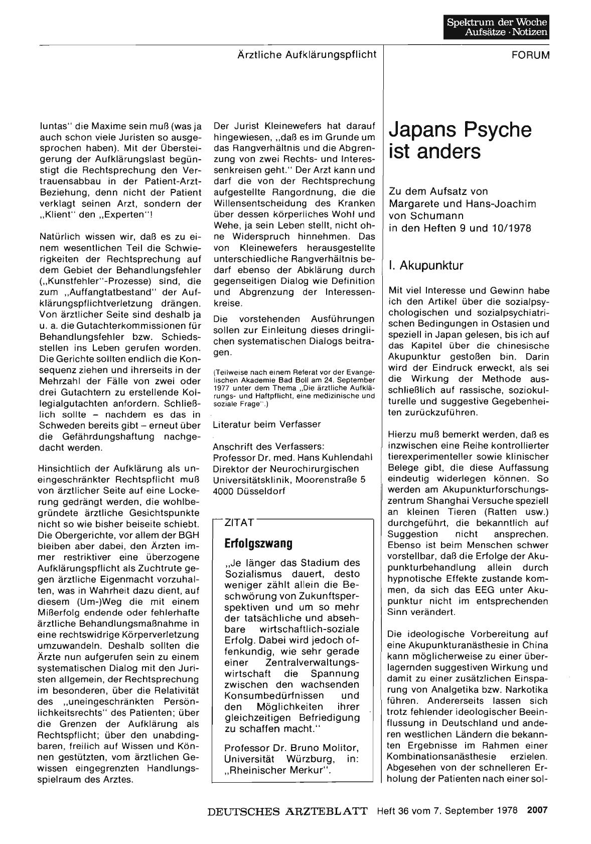 Vorschauseite 1: Japans Psyche ist anders