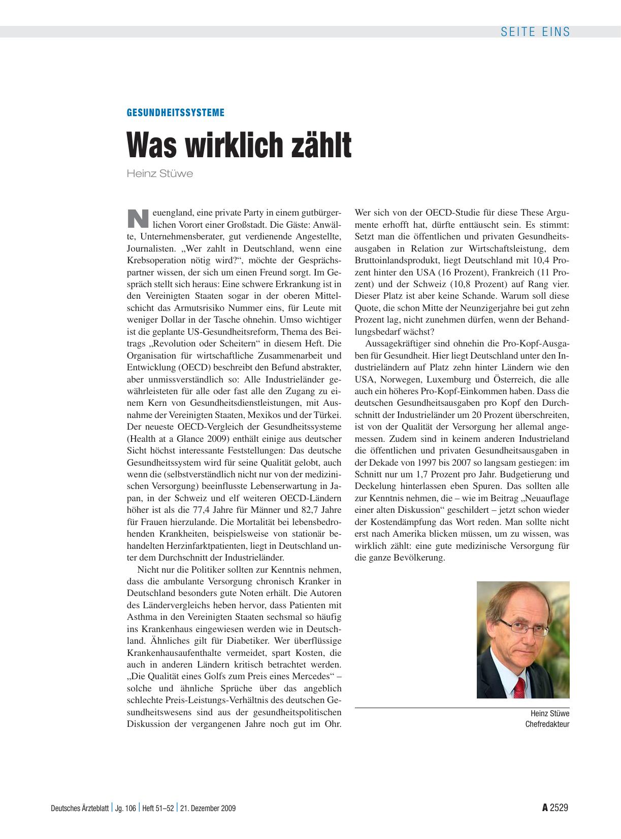 Vorschauseite 1: Gesundheitssysteme: Was wirklich zählt
