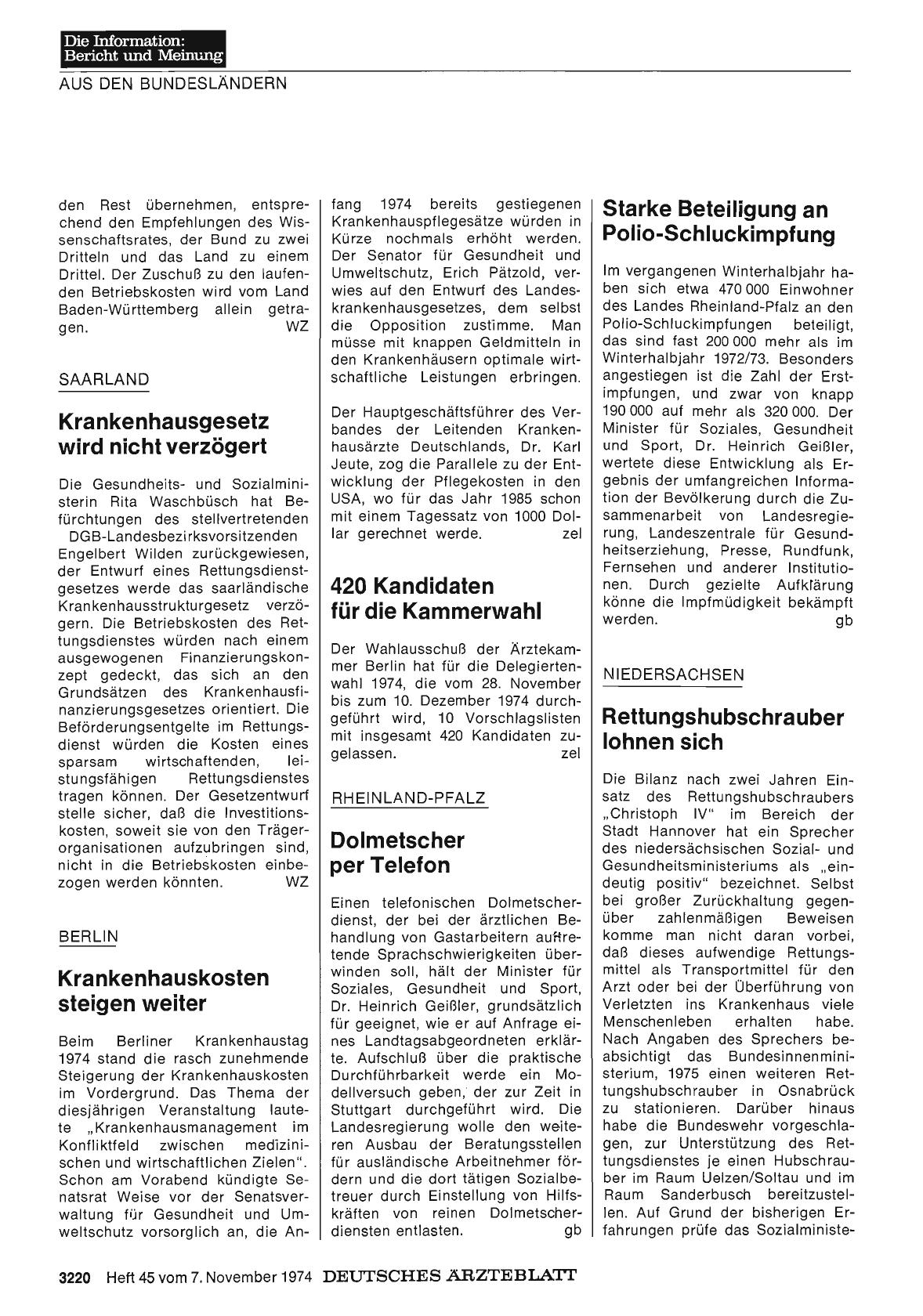 Vorschauseite 1: Niedersachsen: Rettungshubschrauber lohnen sich
