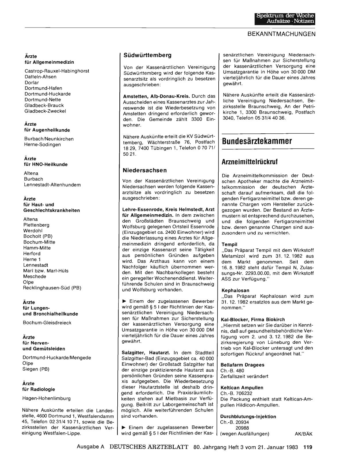 Vorschauseite 1: ·Bundesärztekammer