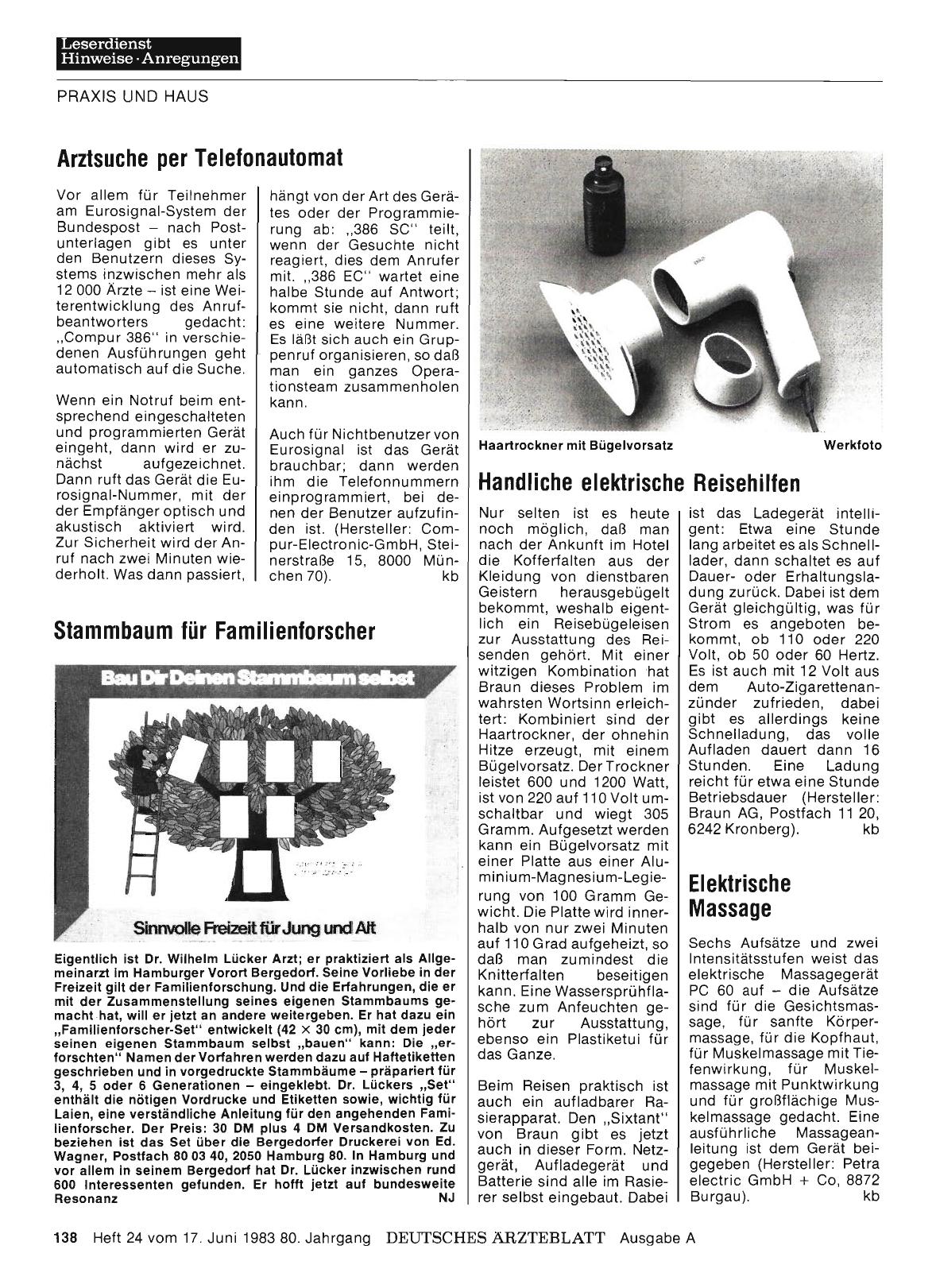 Vorschauseite 1: Handliche elektrische Reisehilfen