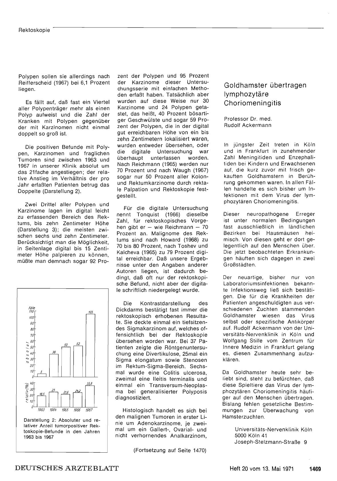 Vorschauseite 1: Goldhamster übertragen lymphozytäre Choriomeningitis