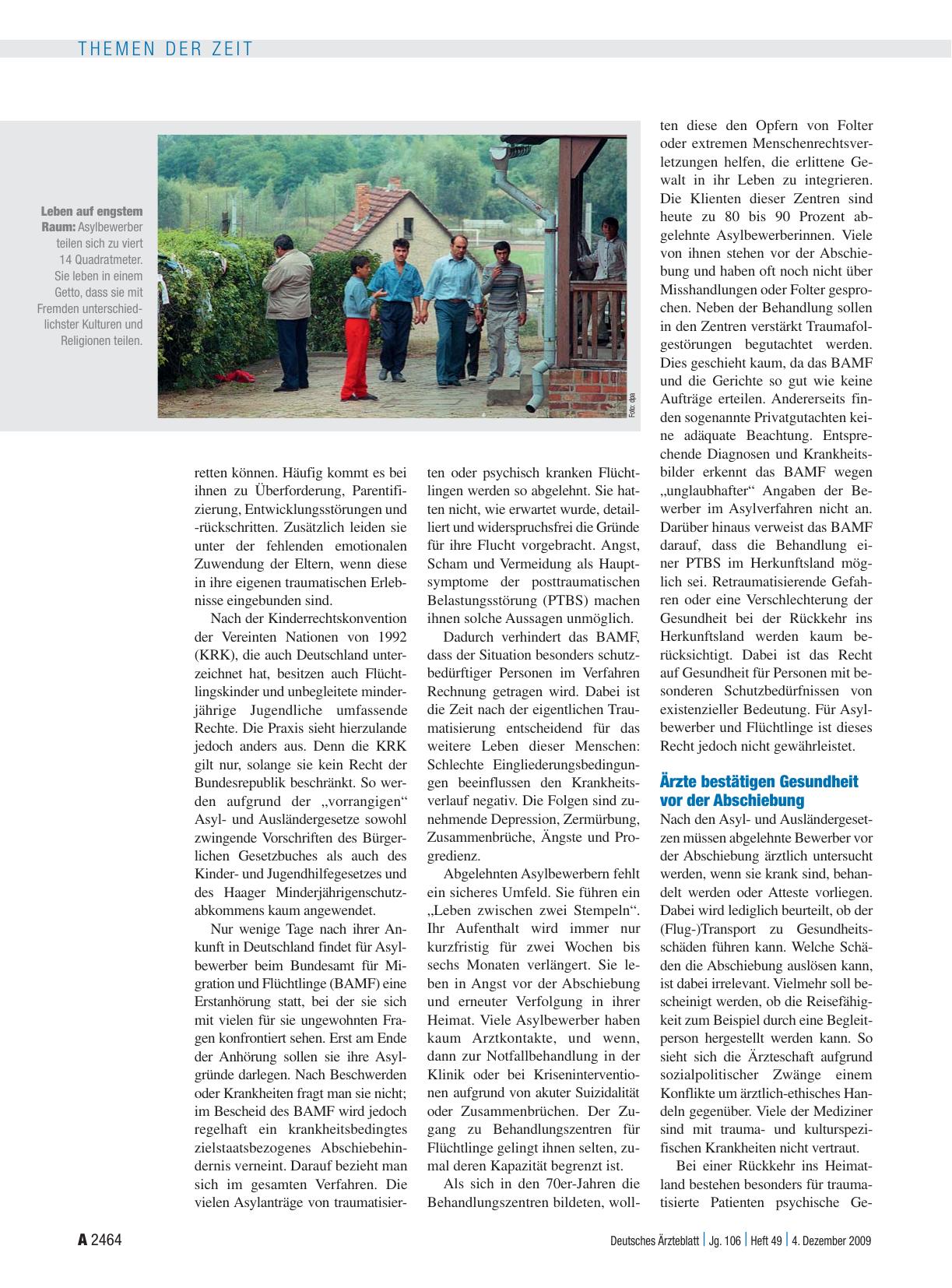 Vorschauseite 2: Traumatisierte Flüchtlinge: Psychische Probleme bleiben meist unerkannt
