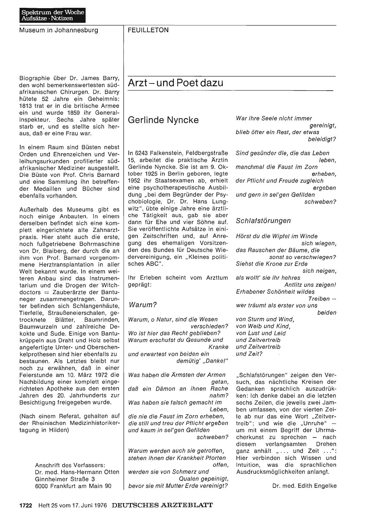 Vorschauseite 1: Gerlinde Nyncke