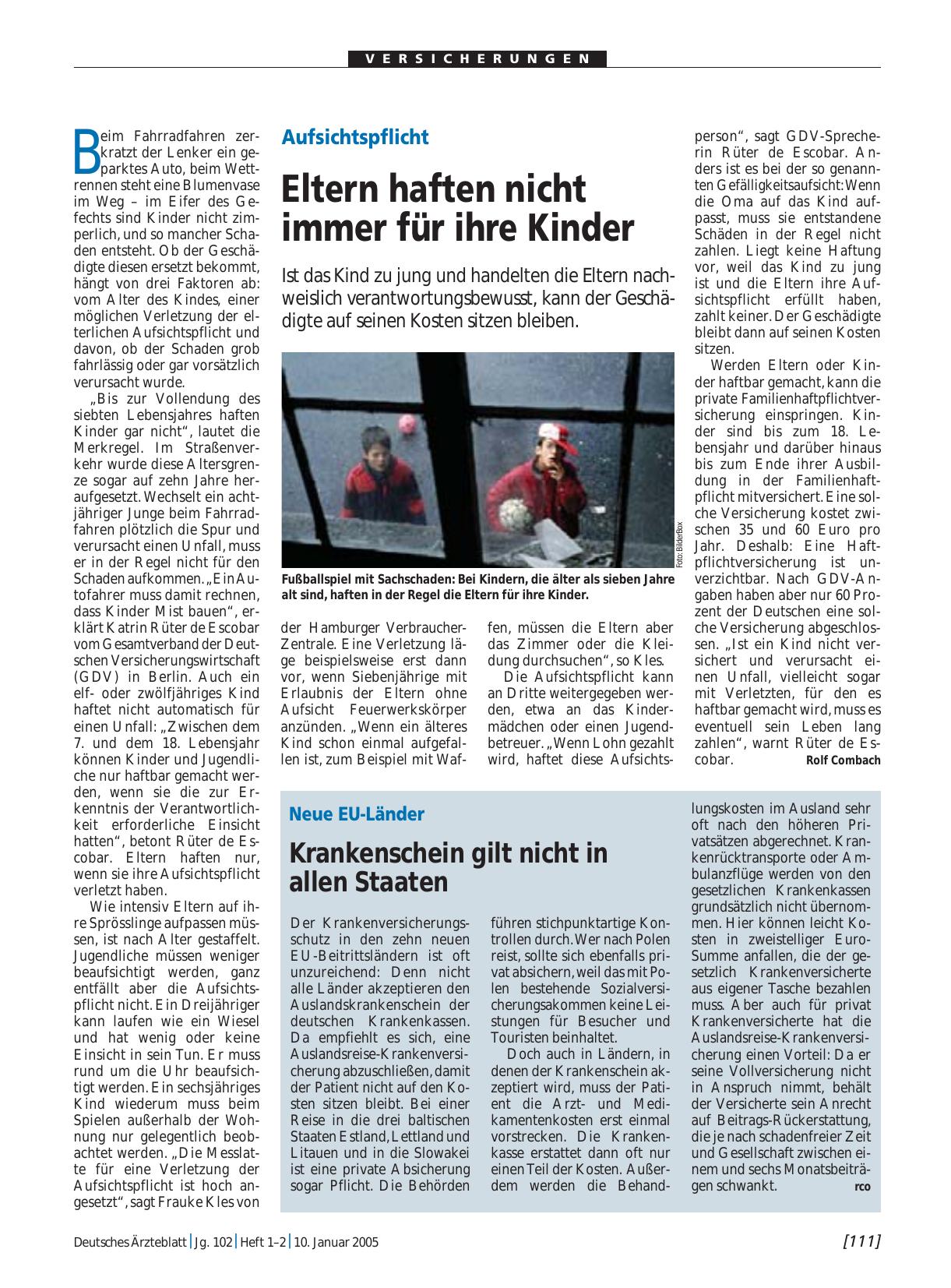 Vorschauseite 1: Neue EU-Länder: Krankenschein gilt nicht in allen Staaten