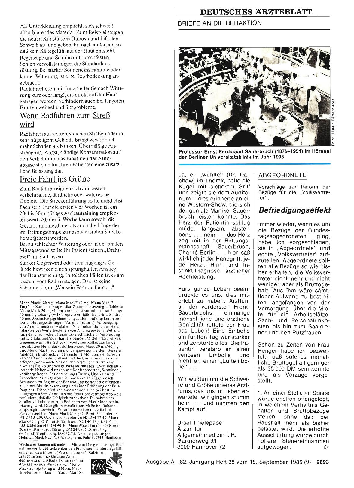 Vorschauseite 1: ABGEORDNETE: Befriedigungseffekt