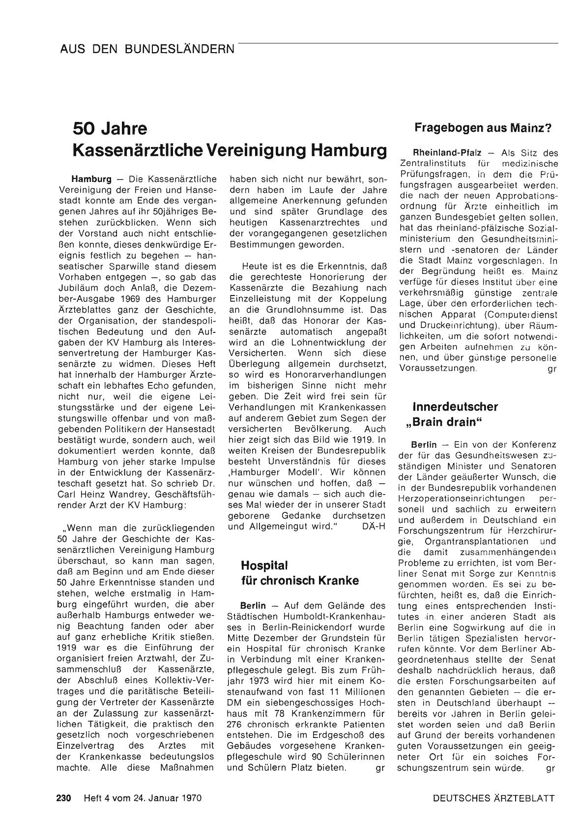 Vorschauseite 1: Hospital für chronisch Kranke