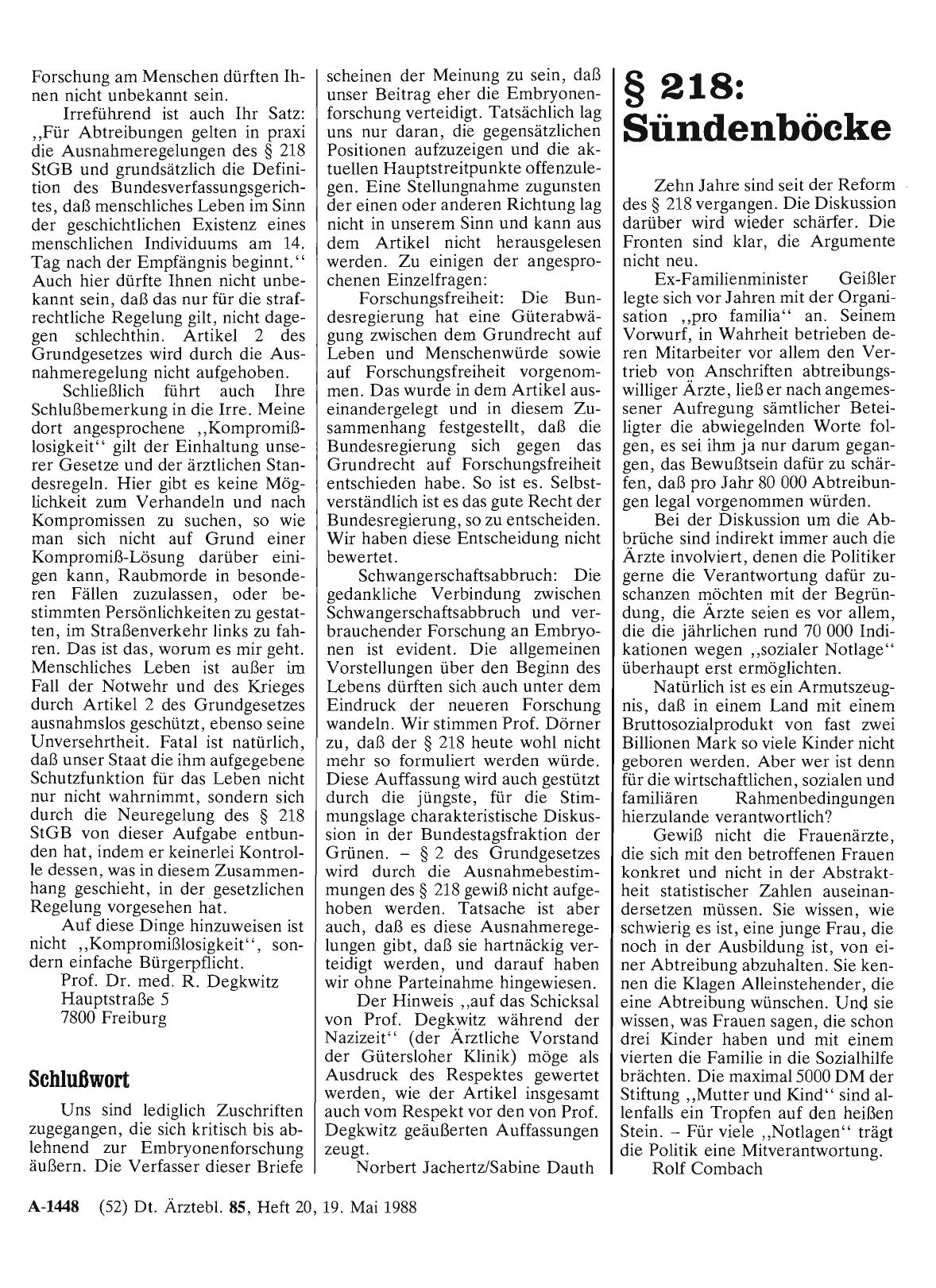 Vorschauseite 1: § 218: Sündenböcke