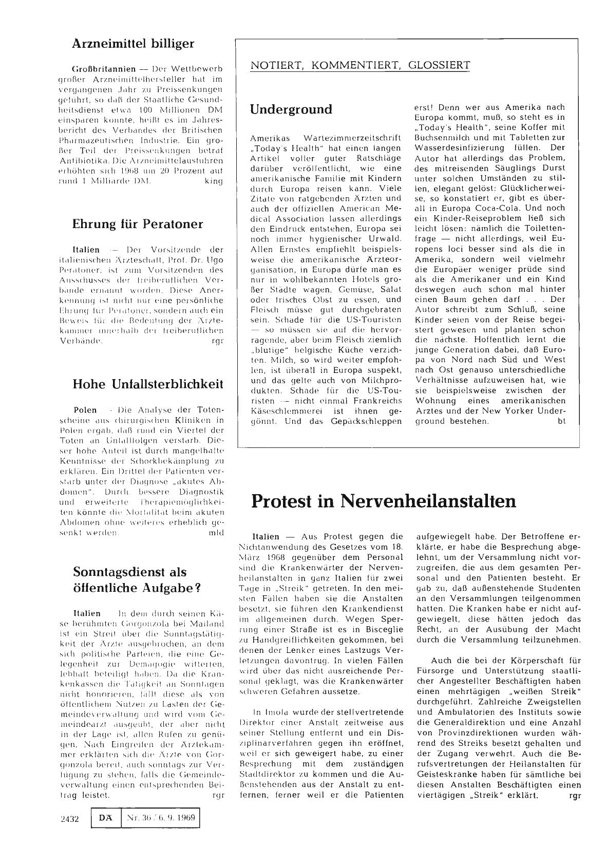 Vorschauseite 1: Sonntagsdienst als öffentliche Aufgabe?