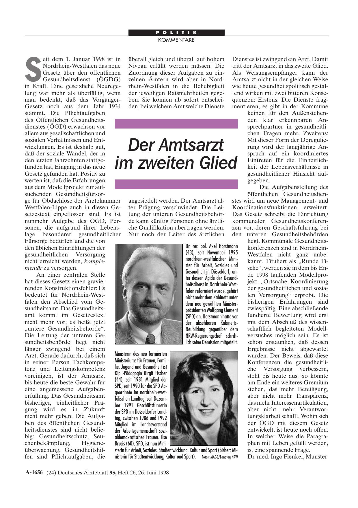 Vorschauseite 1: Der Amtsarzt im zweiten Glied