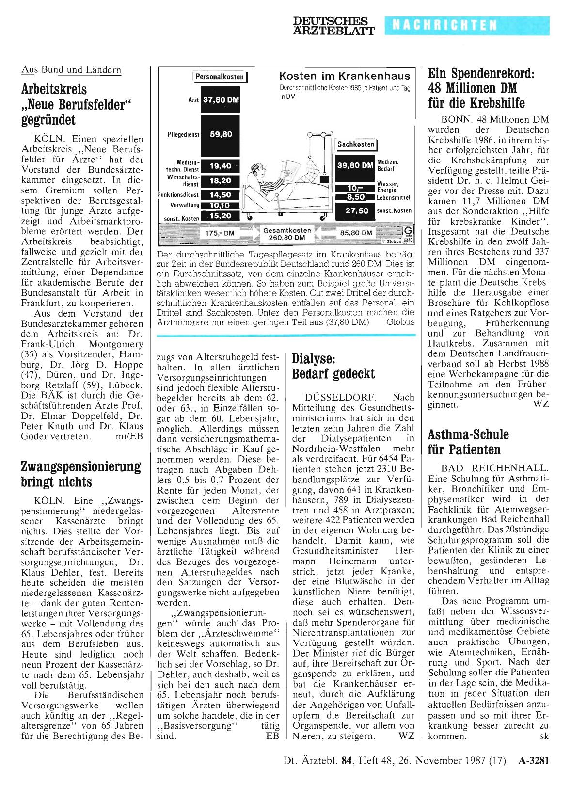 Vorschauseite 1: Kosten im Krankenhaus