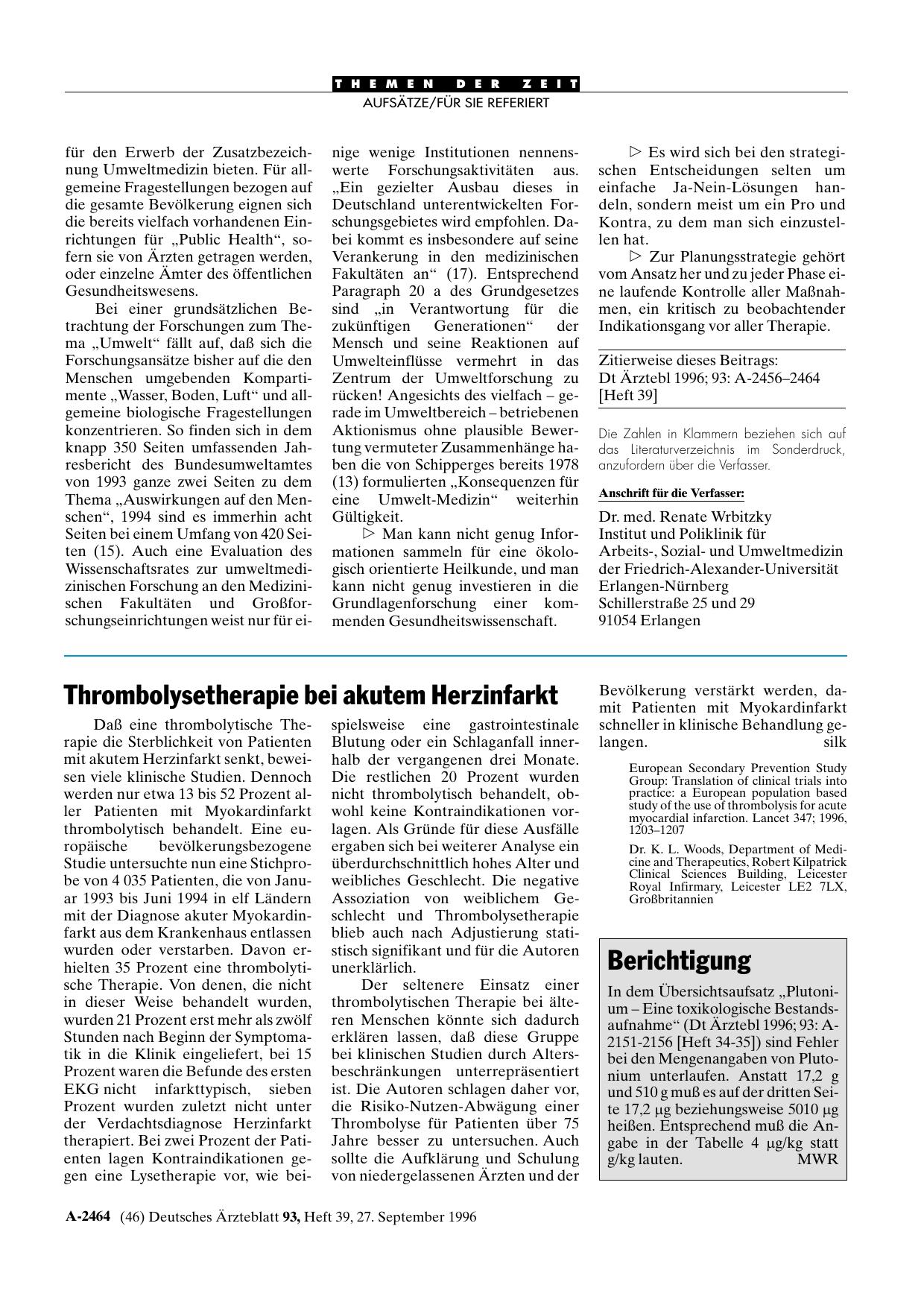 Vorschauseite 1: Berichtigung