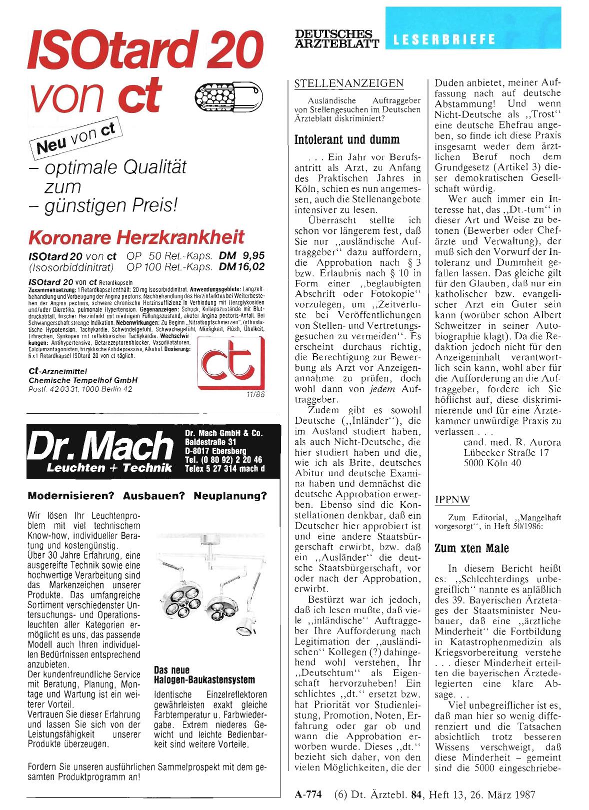 Vorschauseite 1: IPPNW: Zum xten Male