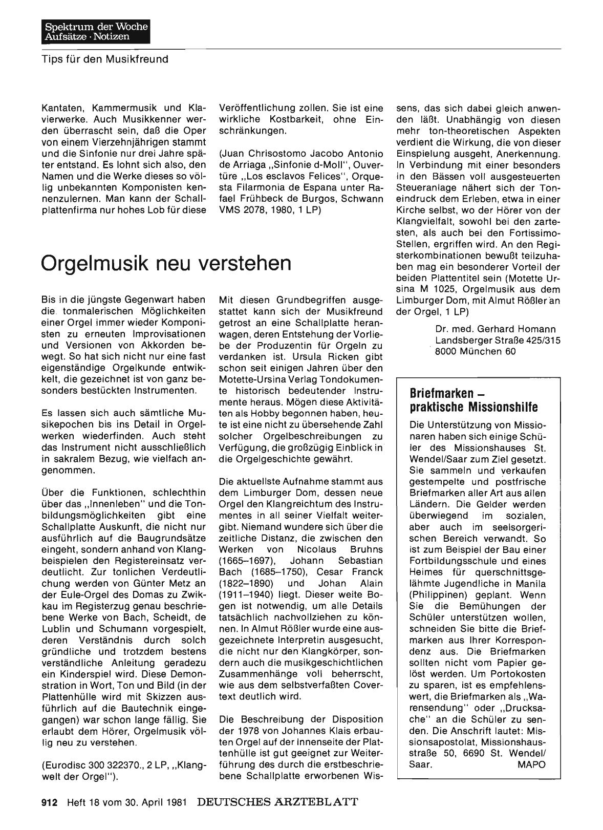 Vorschauseite 1: Briefmarken — praktische Missionshilfe