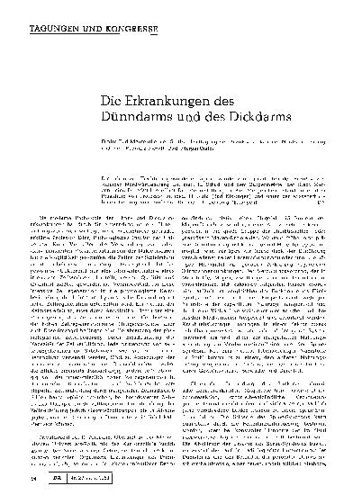 Vorschauseite 1: Die Erkrankungen des Dünndarms und des Dickdarms