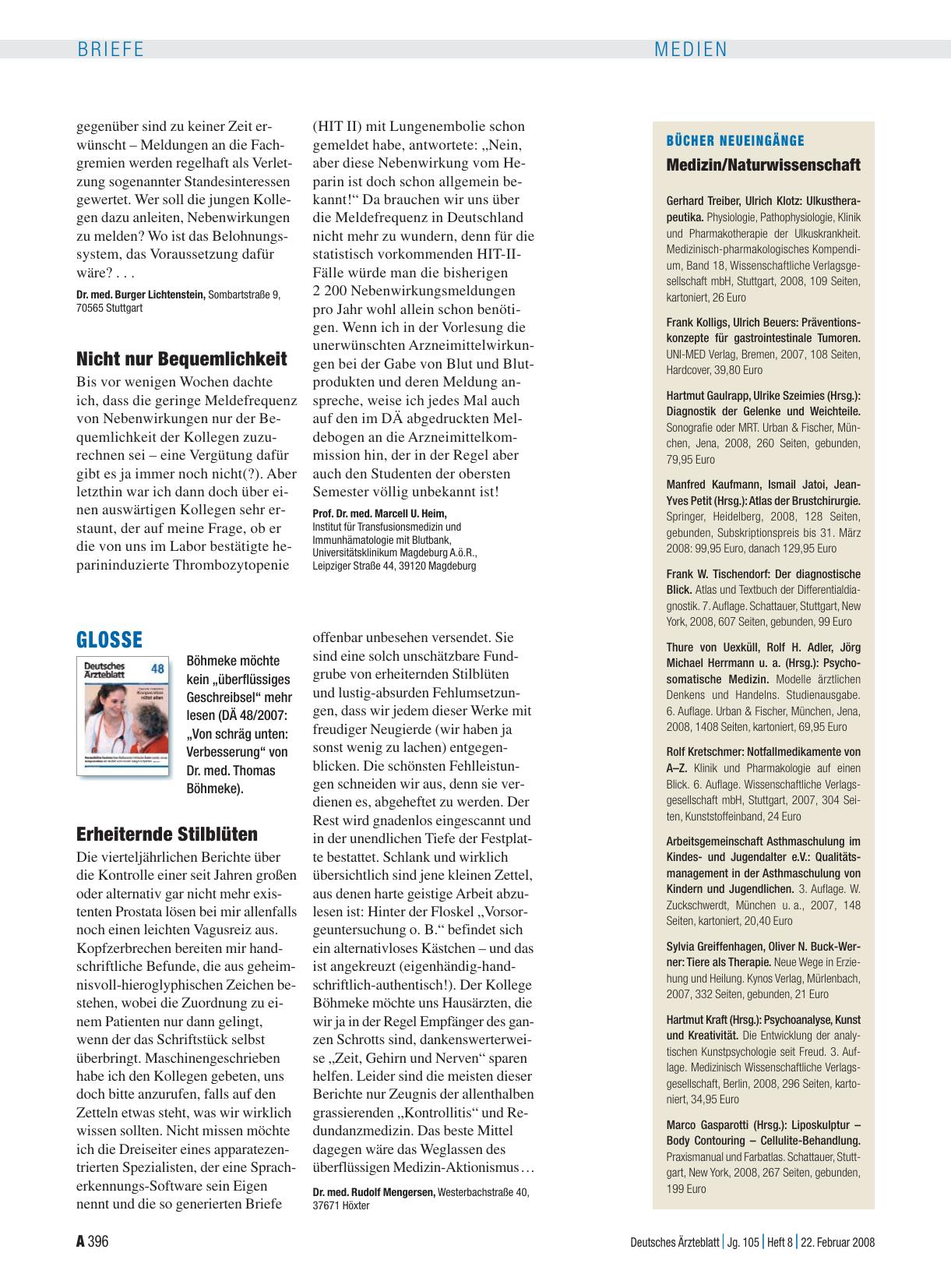 Vorschauseite 1: Arzneimittel: Nicht nur Bequemlichkeit