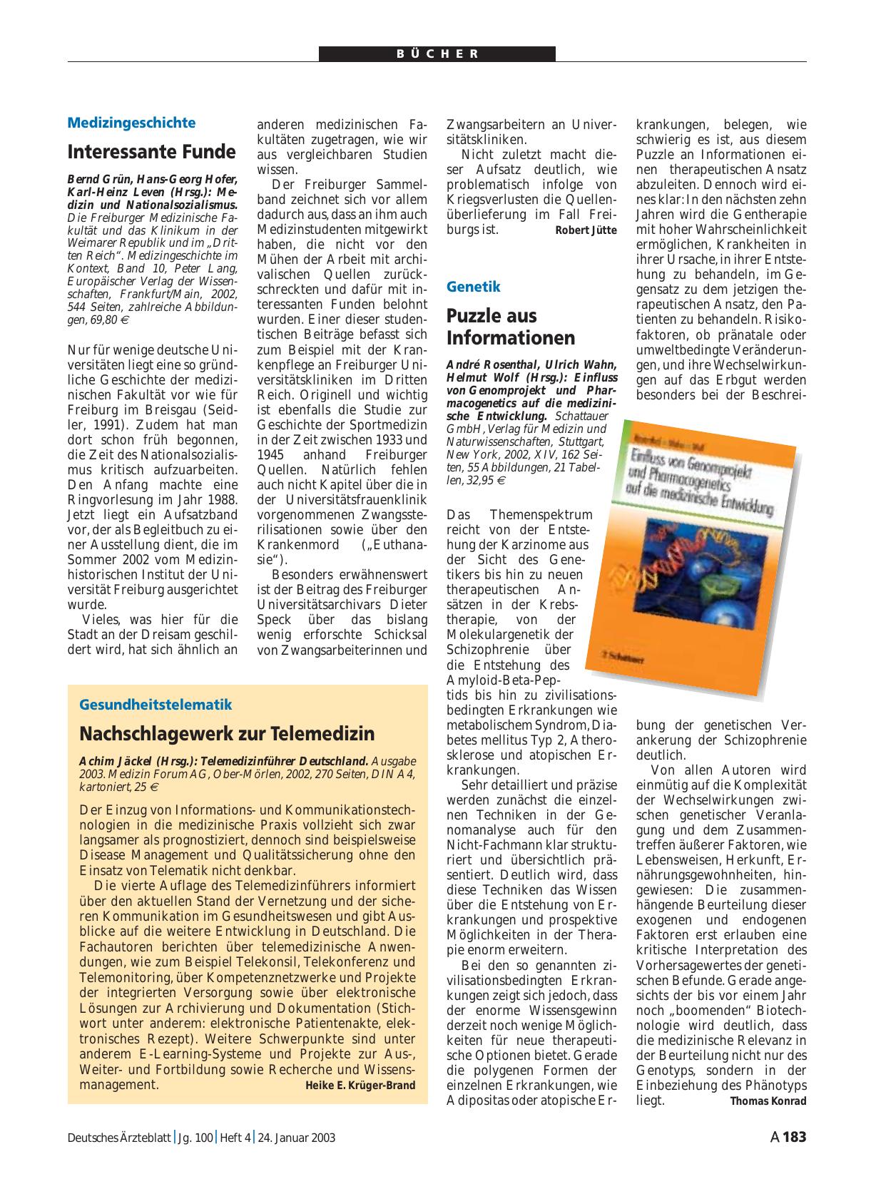 Vorschauseite 1: Telemedizinführer Deutschland
