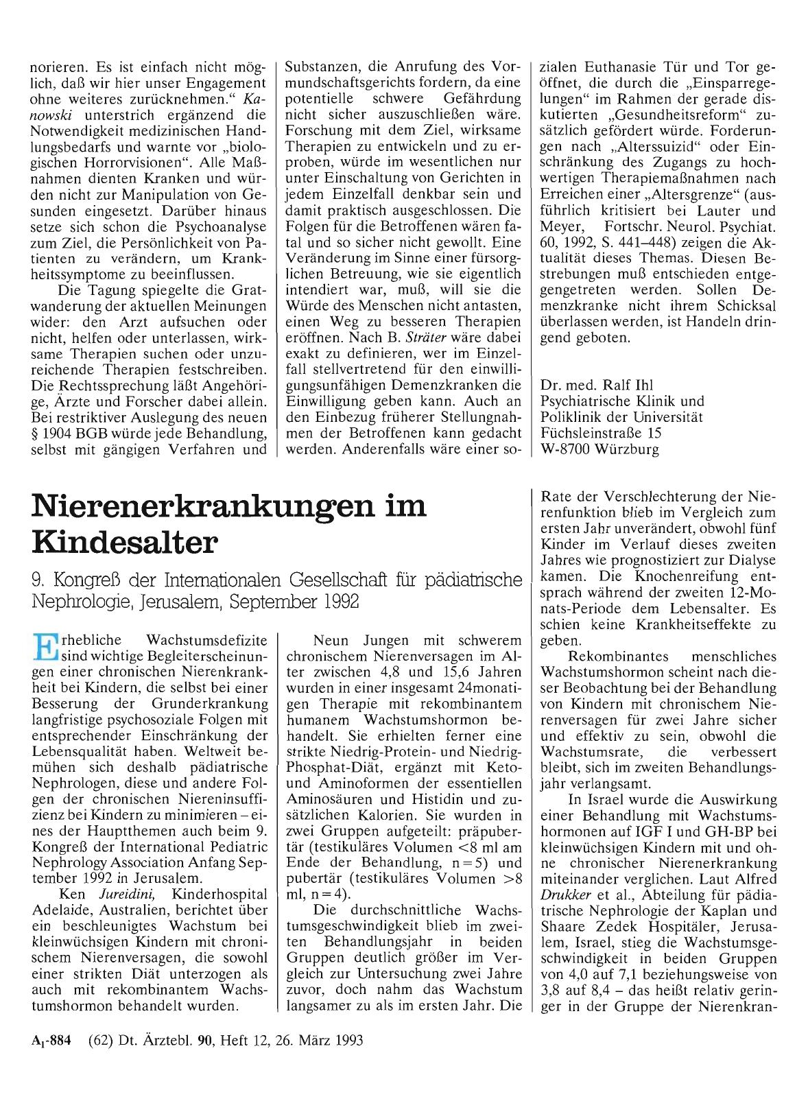 Vorschauseite 1: Nierenerkrankungen im Kindesalter