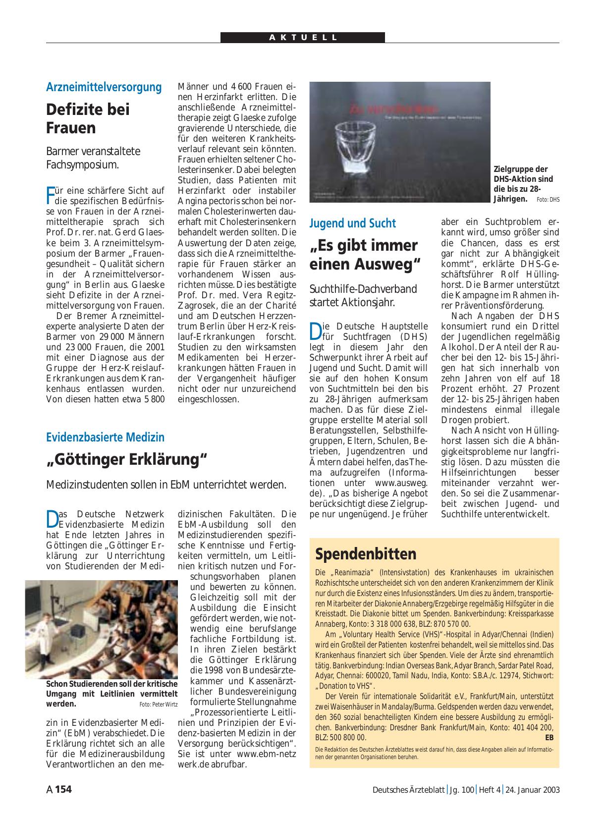 Vorschauseite 1: Jugend und Sucht: „Es gibt immer einen Ausweg“