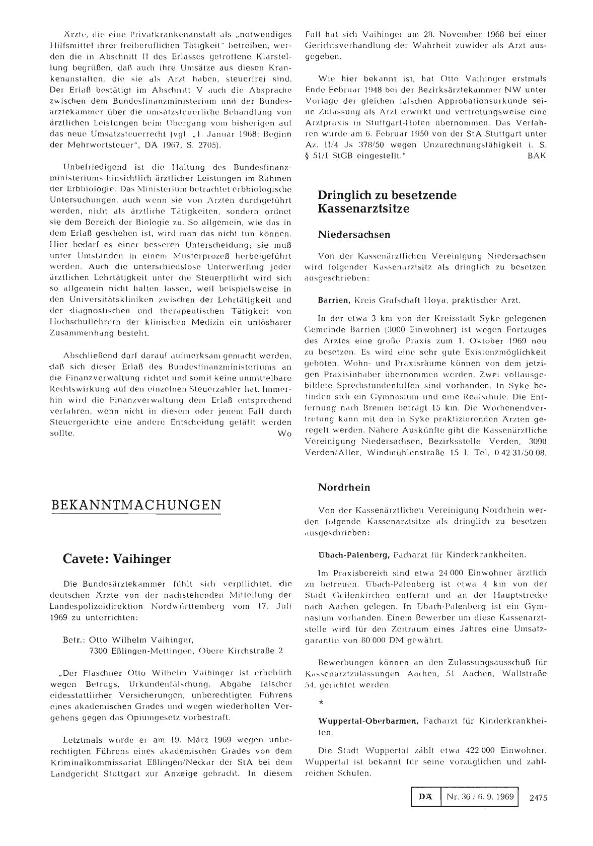 Vorschauseite 1: Cavete: Vaihinger