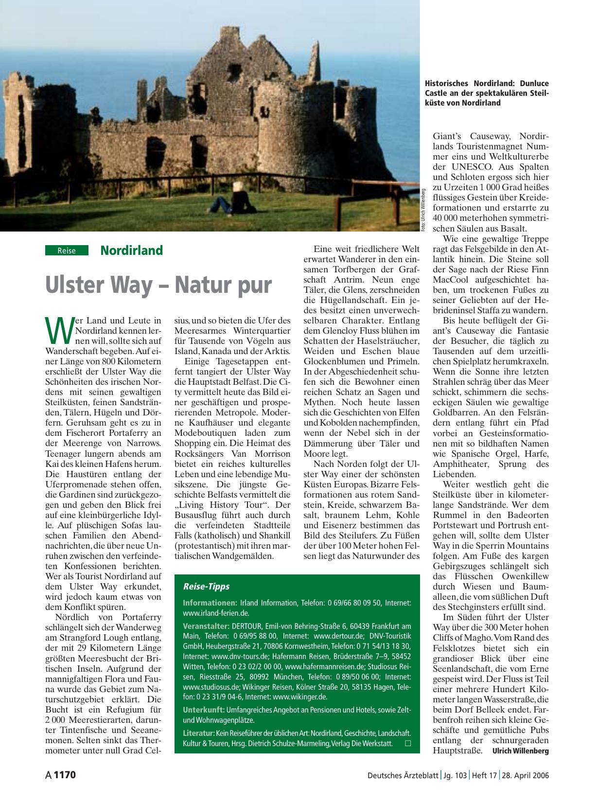 Vorschauseite 1: Nordirland: Ulster Way – Natur pur