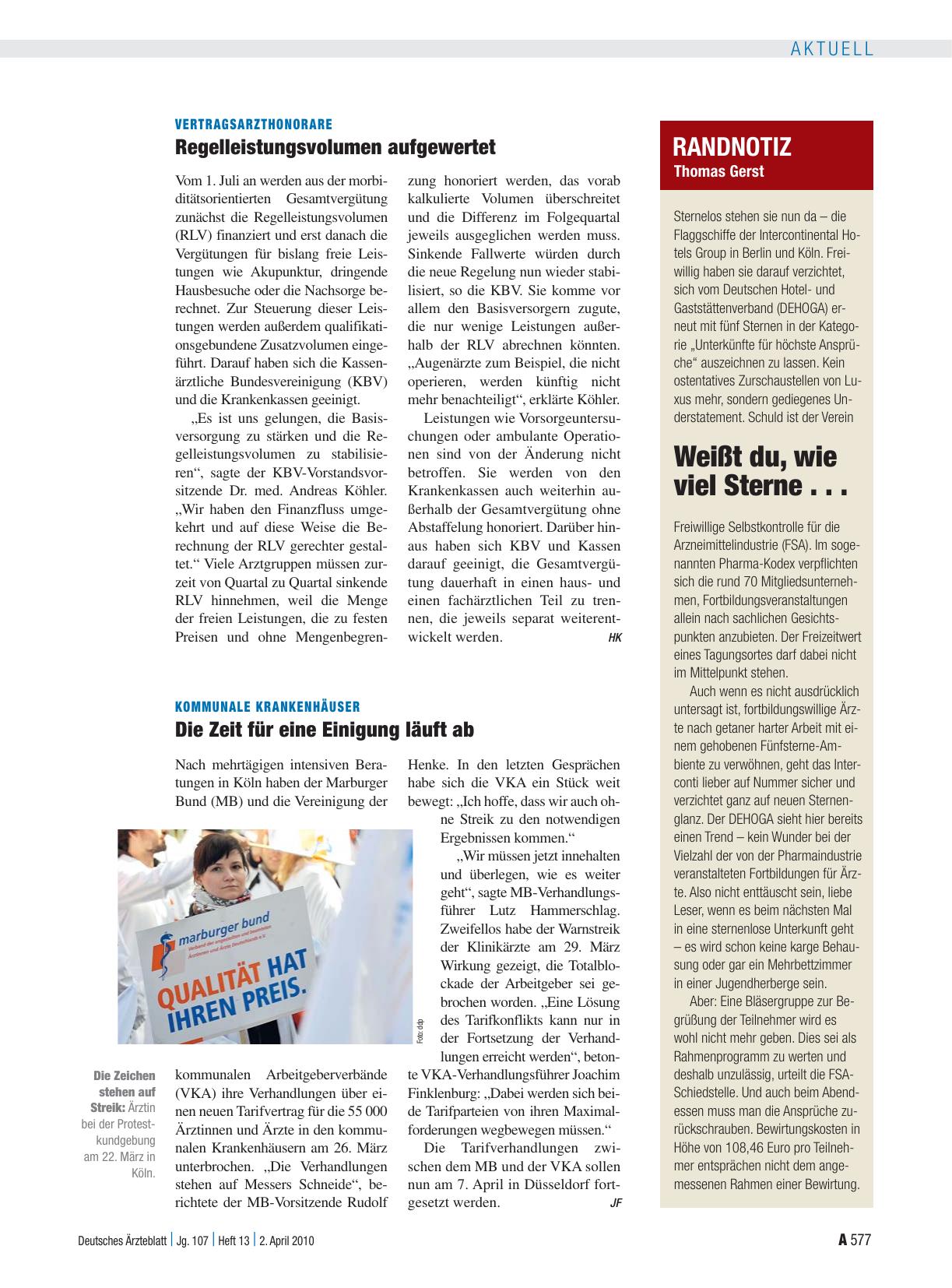 Vorschauseite 1: Vertragsarzthonorare: Regelleistungsvolumen aufgewertet
