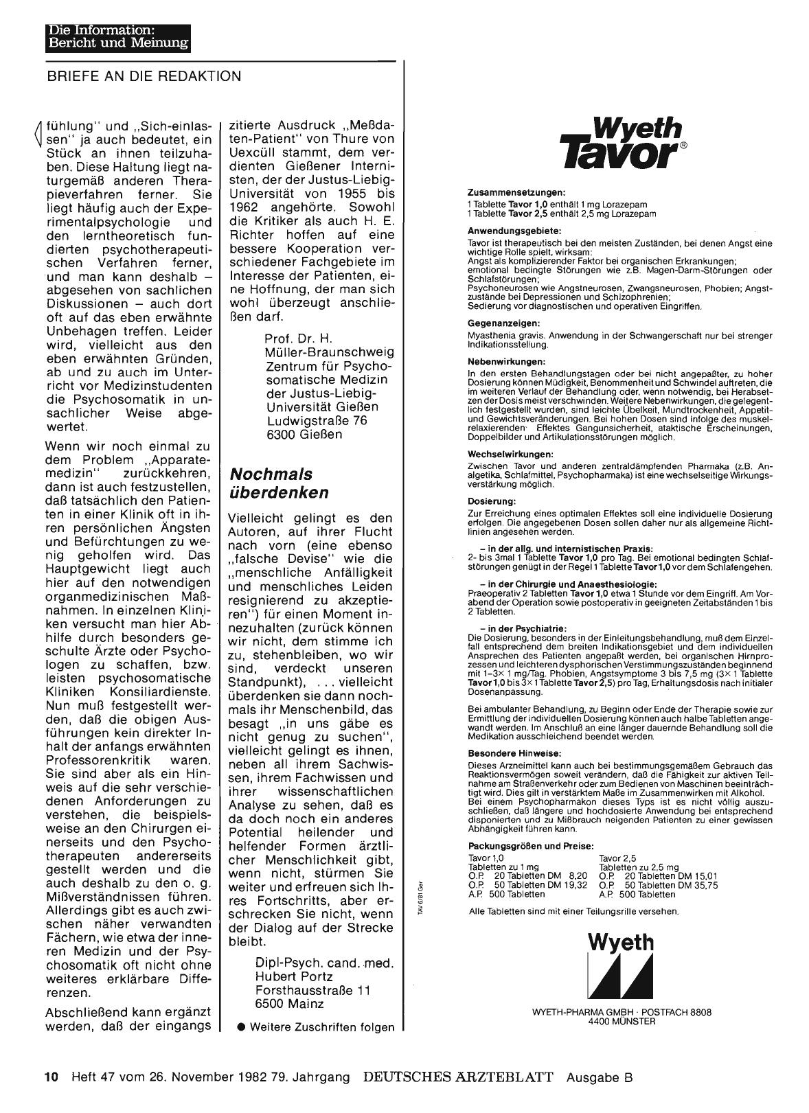 Vorschauseite 1: PSYCHOSOMATIK: Nochmals überdenken