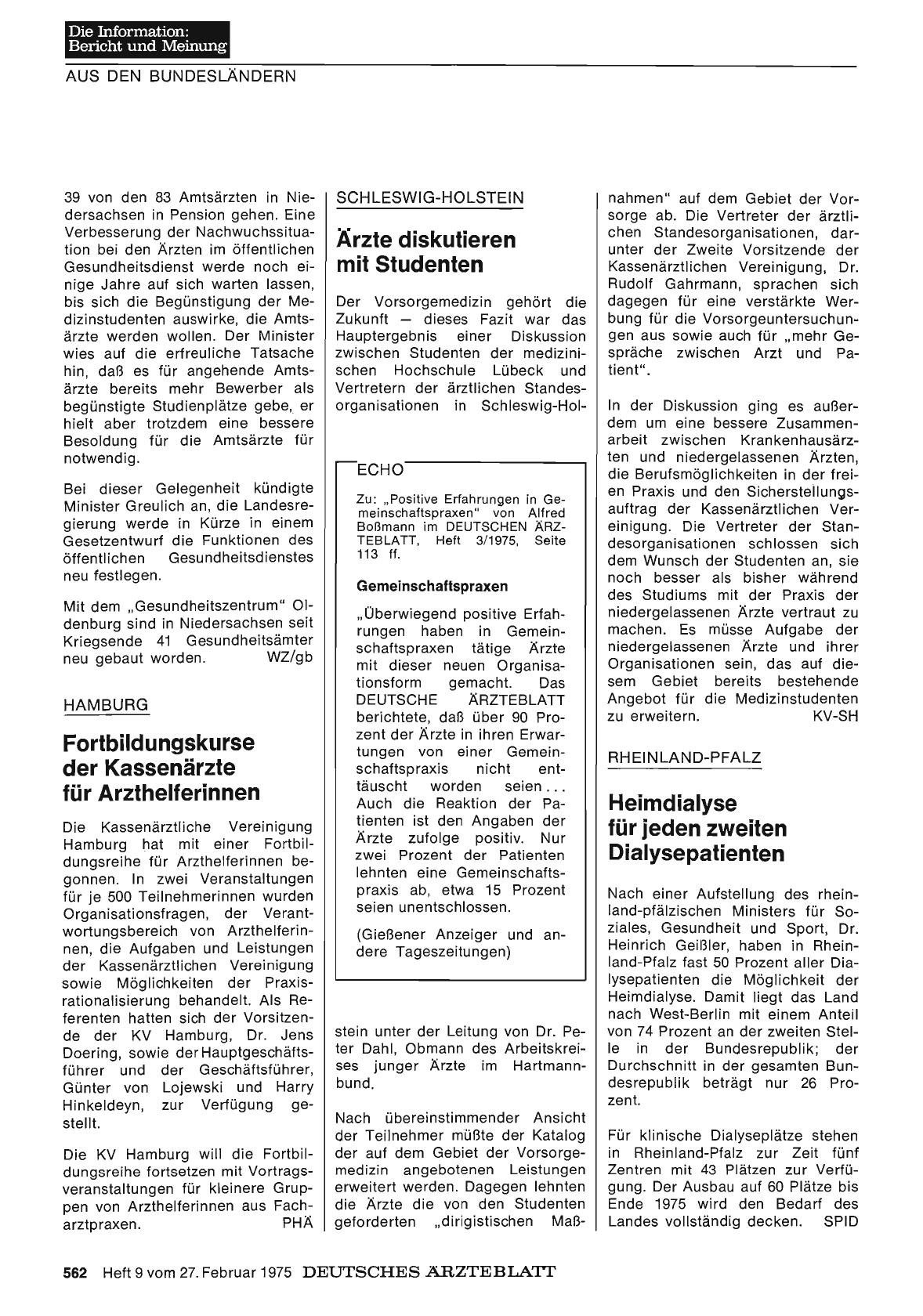 Vorschauseite 1: Positive Erfahrungen in Gemeinschaftspraxen