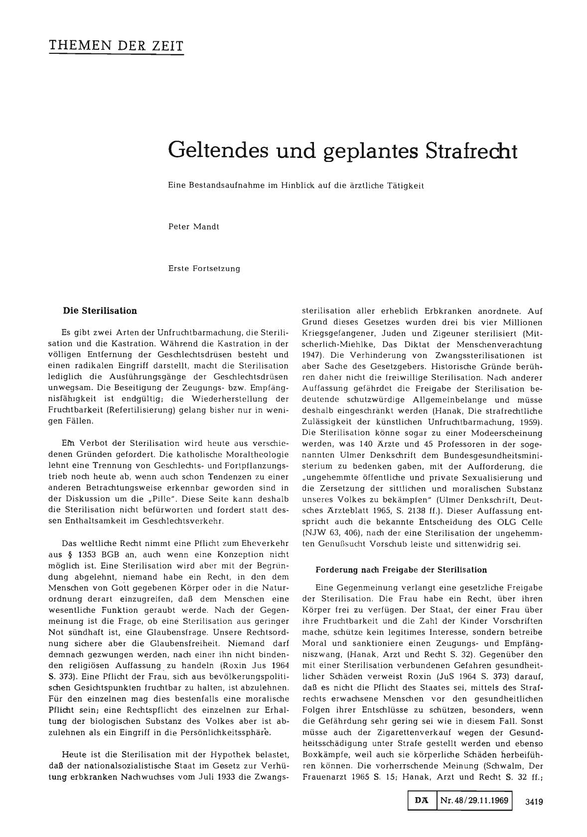 Vorschauseite 1: Geltendes und geplantes Strafrecht (Erste Fortsetzung)