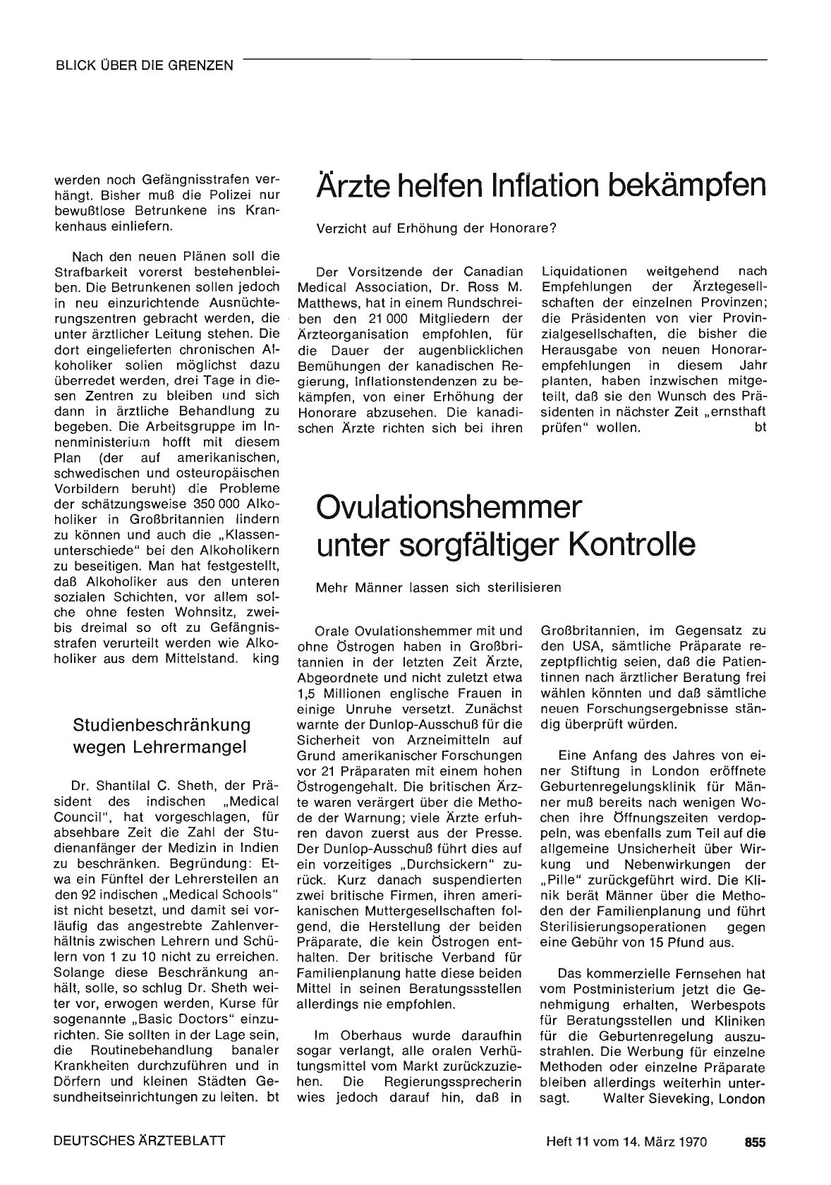 Vorschauseite 1: Ovulationshemmer unter sorgfältiger Kontrolle