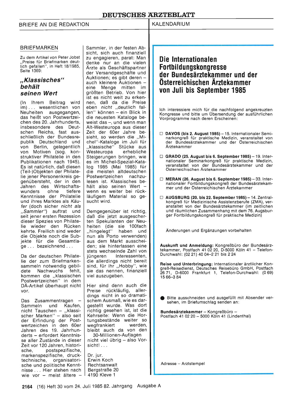 Vorschauseite 1: BRIEFMARKEN: „Klassisches“ behält seinen Wert