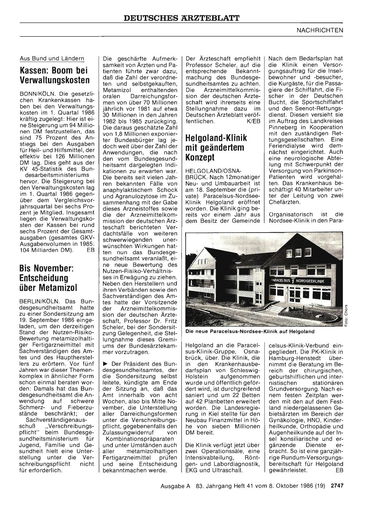 Vorschauseite 1: Bis November: Entscheidung über Metamizol