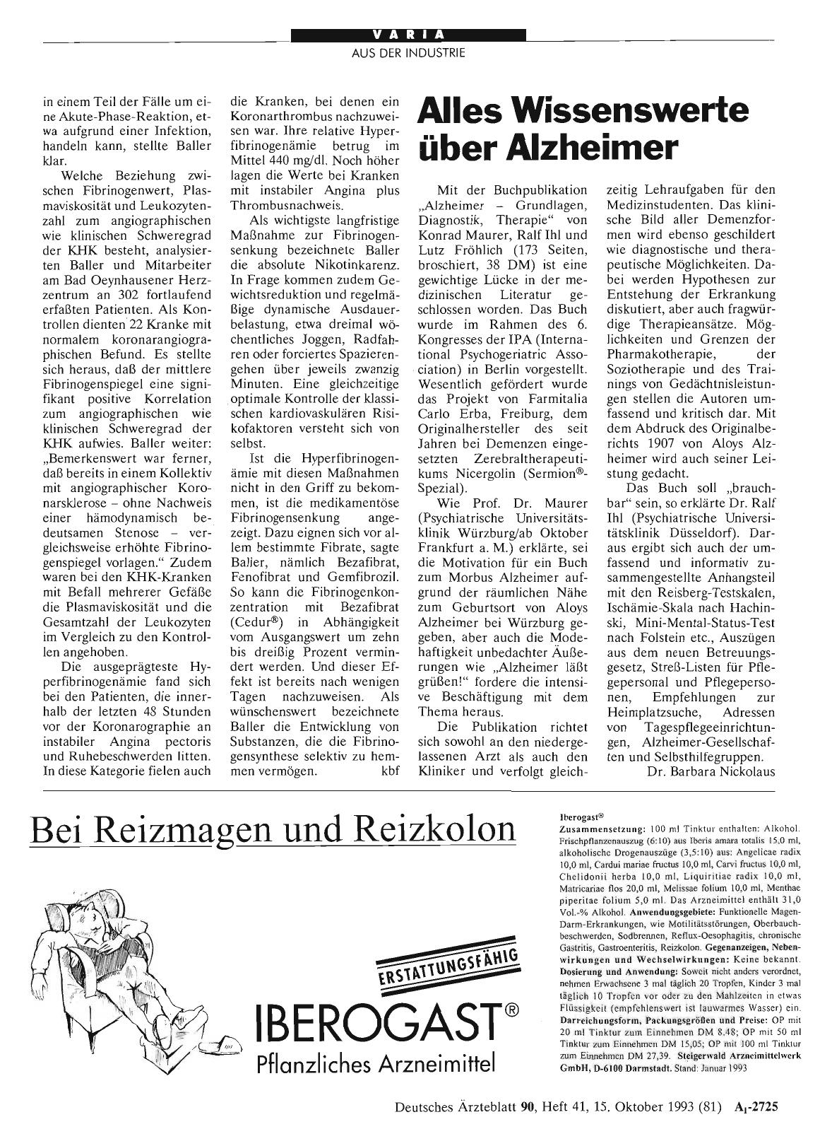Vorschauseite 1: Alles Wissenswerte über Alzheimer
