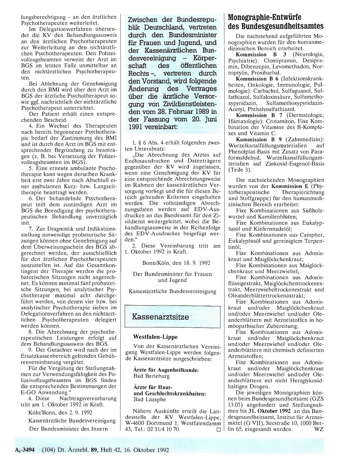 Vorschauseite 1: Kassenarztsitze