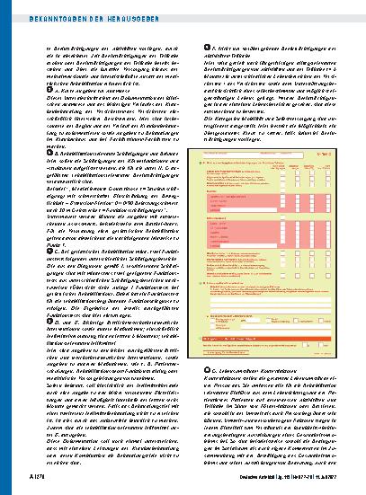 Vorschauseite 4: 64. Änderung der Vereinbarung über Vordrucke für die vertragsärztliche Versorgung vom 1. April 1995 (Anlage 2 BMV-Ä)
