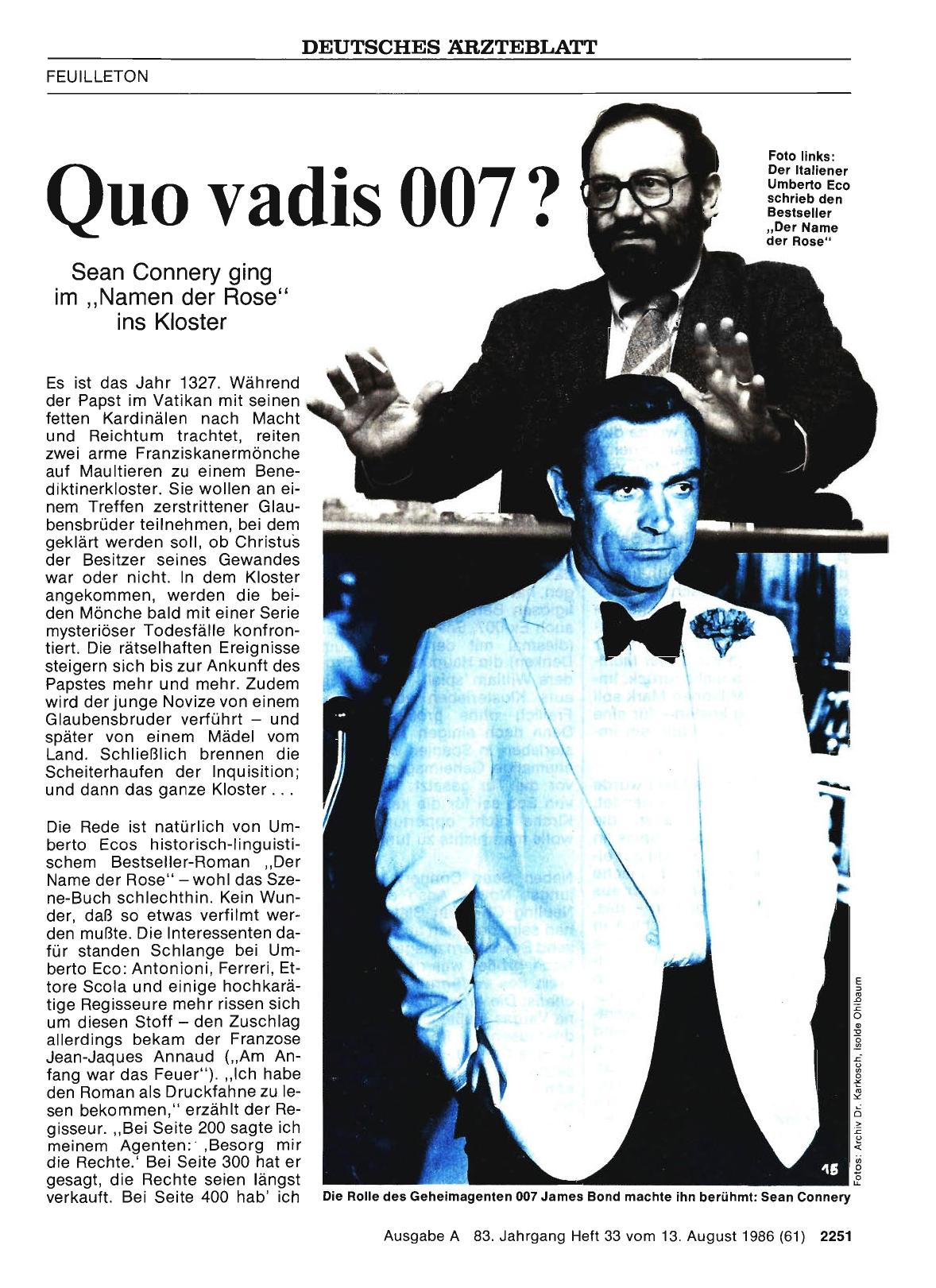 Vorschauseite 1: Quo vadis 007?