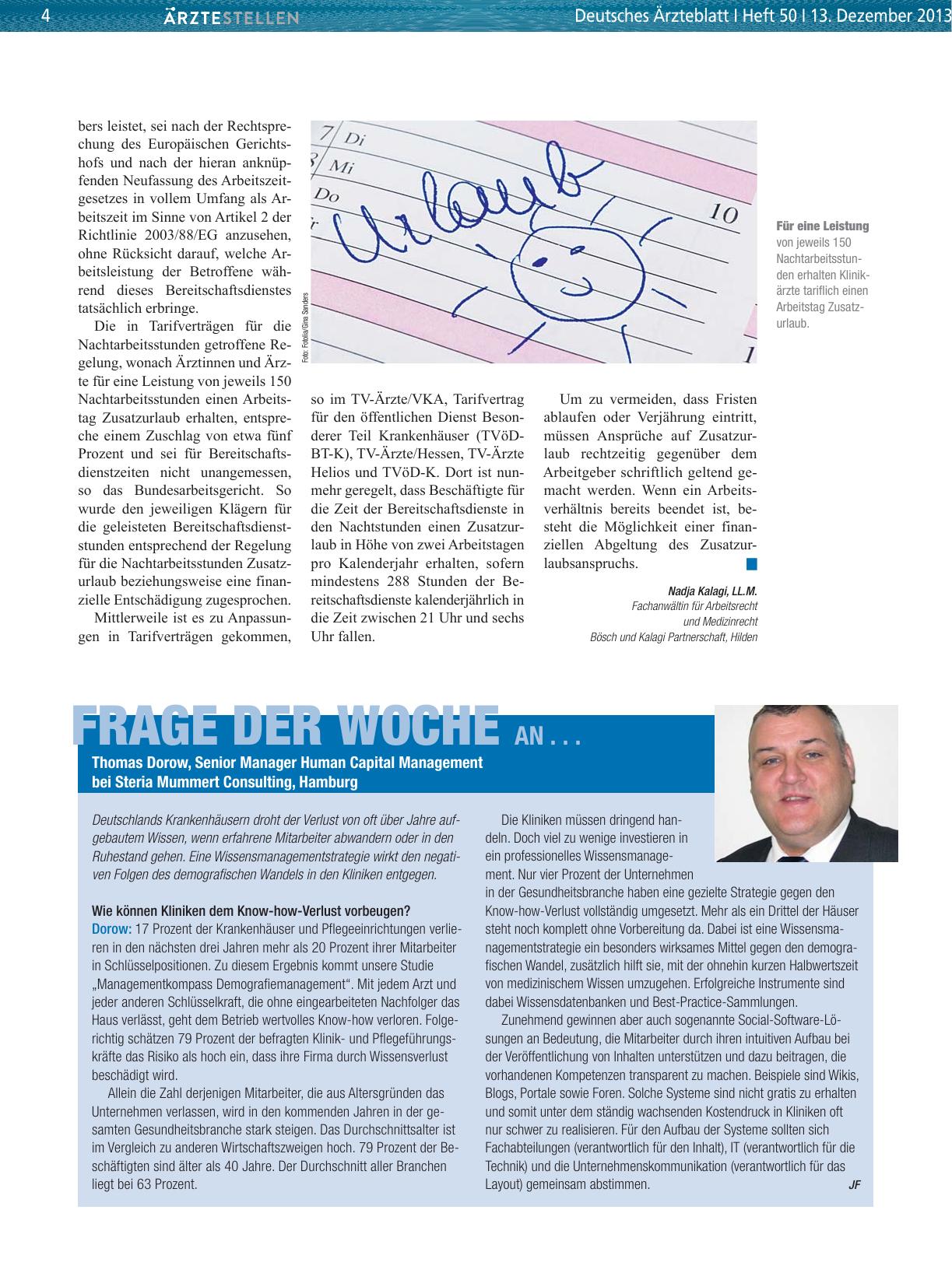 Vorschauseite 1: Frage der Woche an. .. Thomas Dorow, Senior Manager Human Capital Management bei Steria Mummert Consulting, Hamburg
