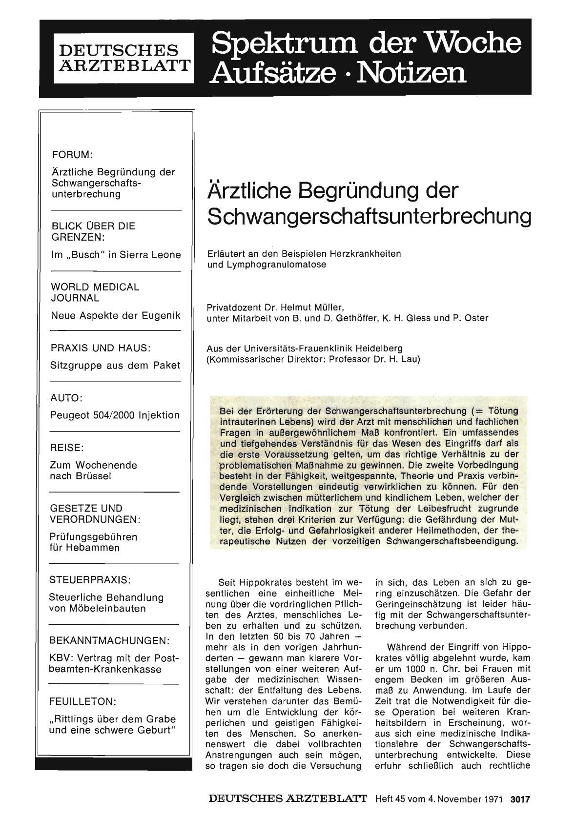 Vorschauseite 1: Ärztliche Begründung der Schwangerschaftsunterbrechung